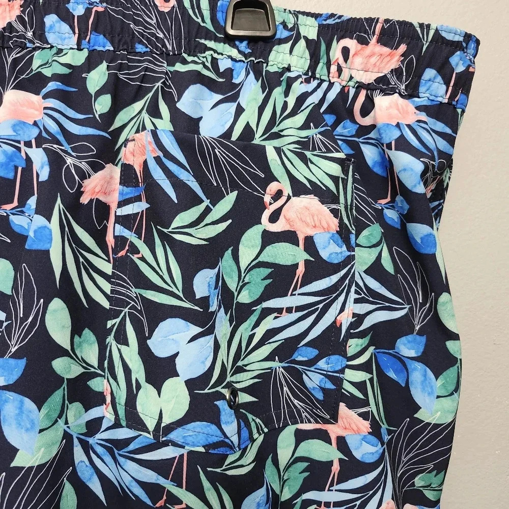 Sonoma men's swim trunk size XXL novelty prints flamingo new with tags - Picture 5 of 7